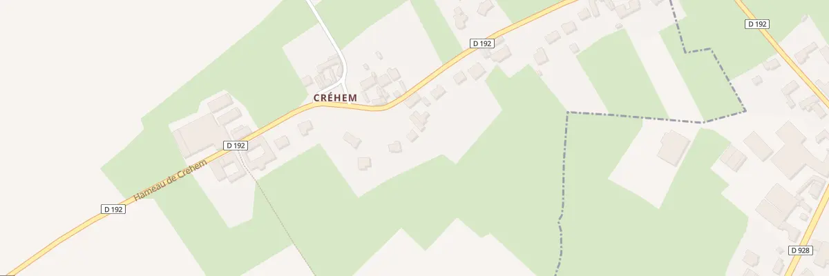 Plan du 14 Ham de Crehem à Remilly-Wirquin