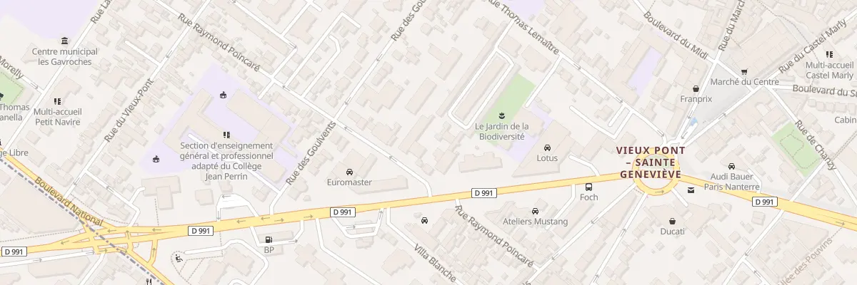 Plan du 46 Rue Raymond Poincaré à Nanterre