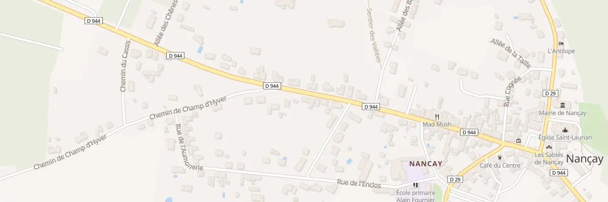 Plan du 37 Rue de Salbris à Nançay
