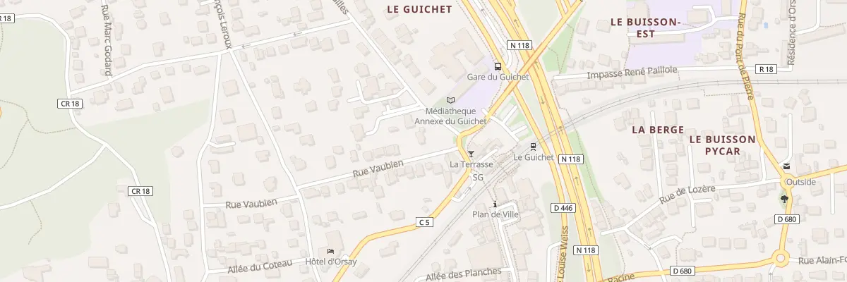 Plan du 3 Rue de Versailles à Orsay