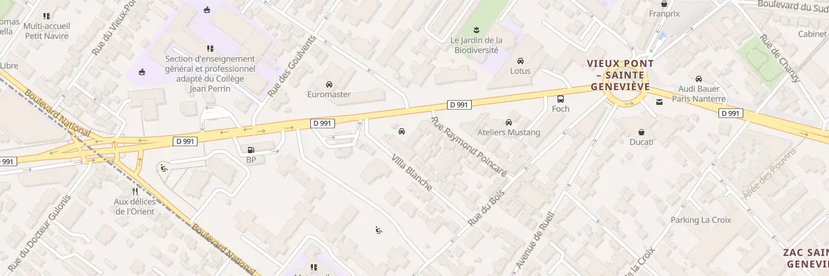 Plan du 27 Rue Raymond Poincaré à Nanterre