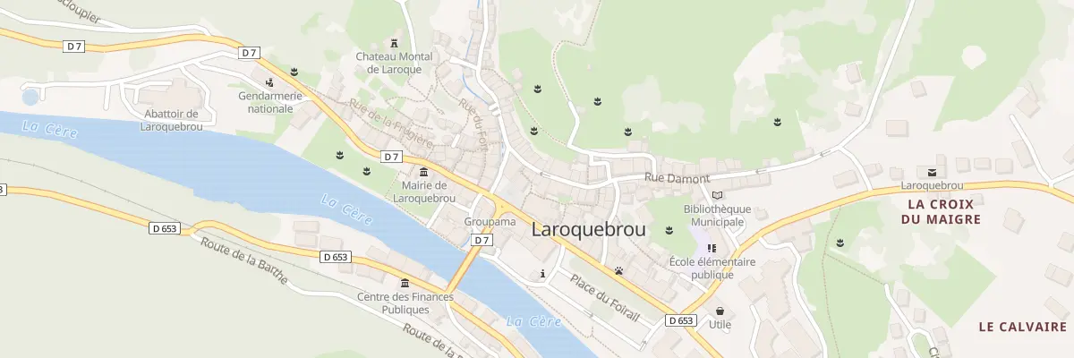 Plan du 5183 Rue Damont à Laroquebrou