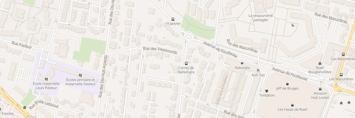 Plan du 1 Rue des Vaussourds à Rueil-Malmaison