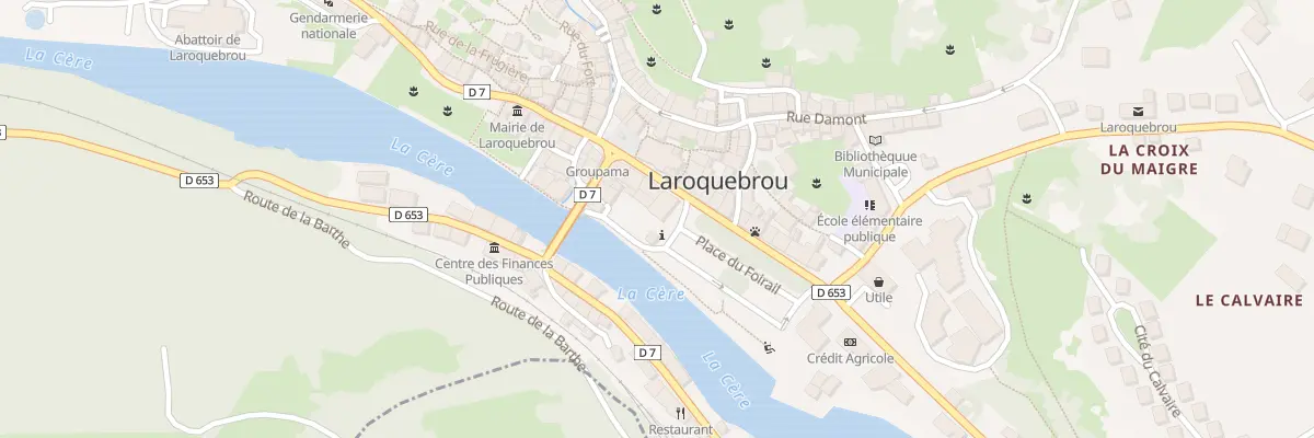 Plan du 5211 Pl du Foirail à Laroquebrou