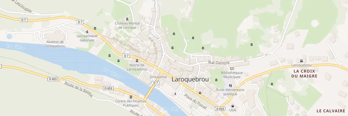 Plan du 5123 Rue Damont à Laroquebrou