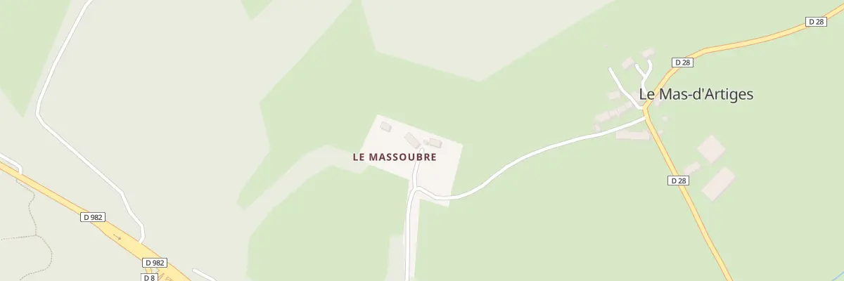 Plan du 2 Massoubre au Mas-d’Artige