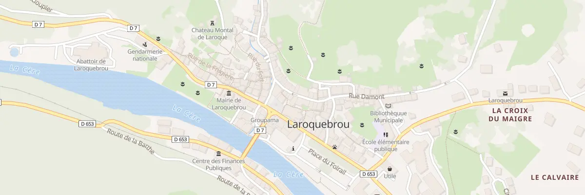 Plan du 5185 Rue Damont à Laroquebrou