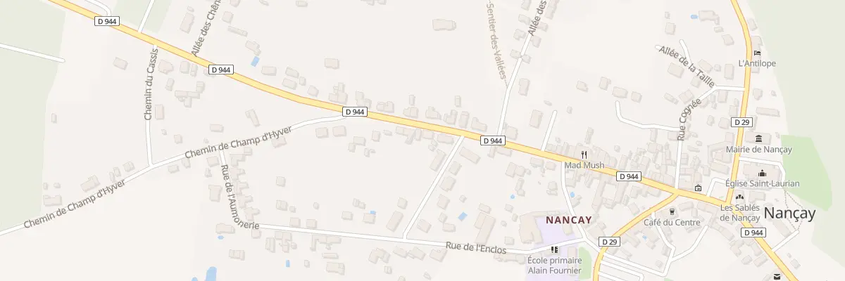 Plan du 33 Rue de Salbris à Nançay