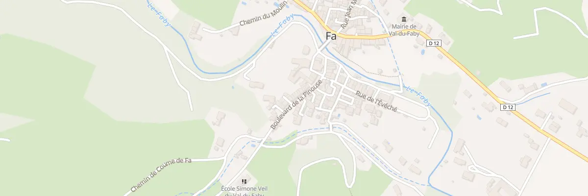 Plan du 20 Bd de la Pinouse à Val-du-Faby