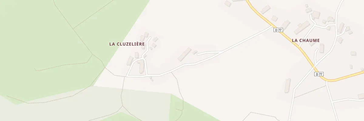 Plan du 2 La Cluzelière à Toulx-Sainte-Croix