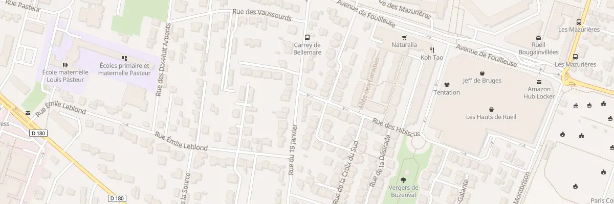 Plan du 21 Rue du Dix Neuf Janvier à Rueil-Malmaison