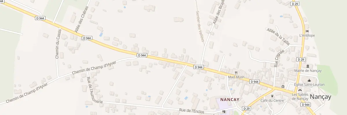 Plan du 58 Rue de Salbris à Nançay