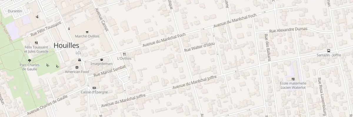 Plan du 24 Av de la République à Houilles