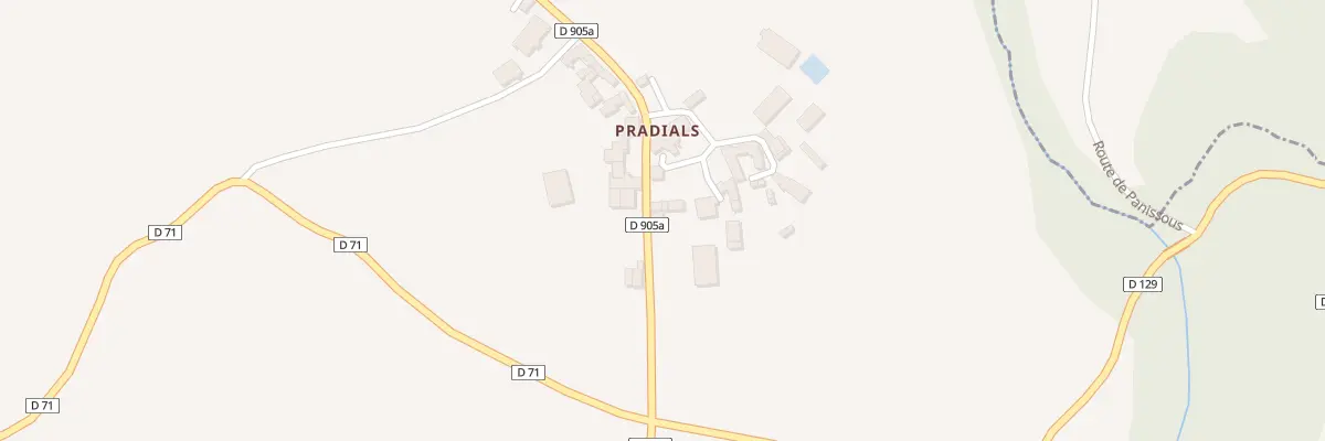 Plan du 5370A Pradials à La Salvetat-Peyralès