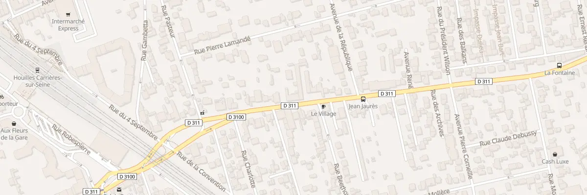 Plan du 33 Bd Jean Jaurès à Houilles