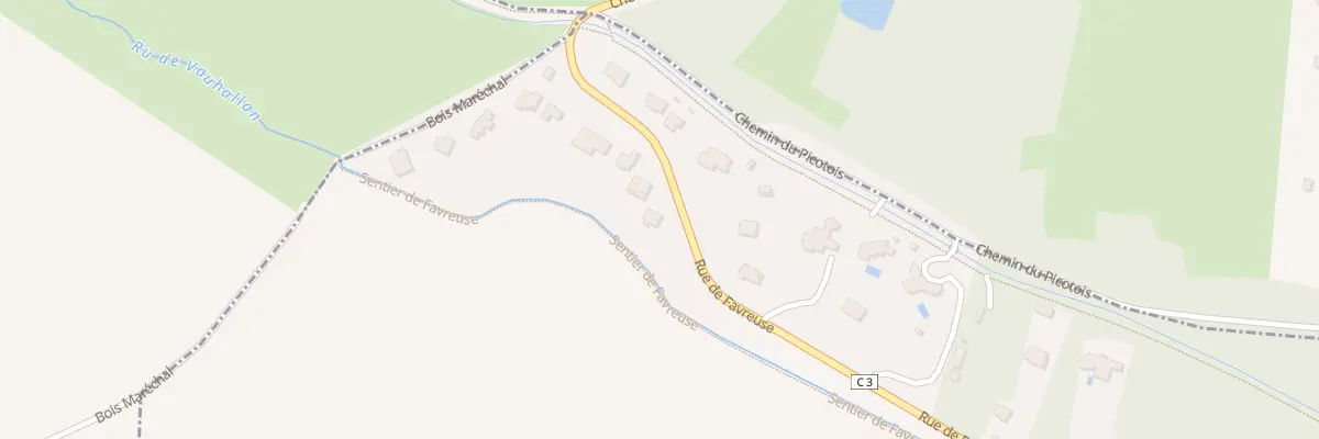 Plan du 29 Rue de Favreuse à Vauhallan