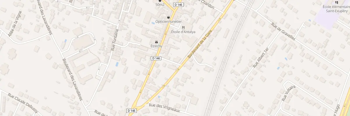 Plan du 32 Bd de la Gare à Étréchy