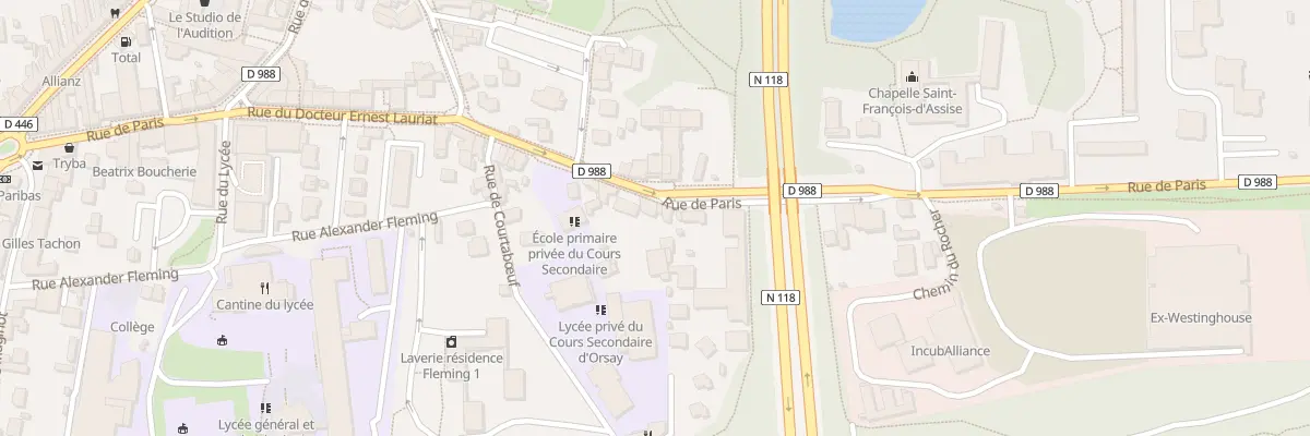 Plan du 64 Rue de Paris à Orsay