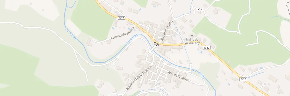 Plan du 80 Le Village Fa à Val-du-Faby