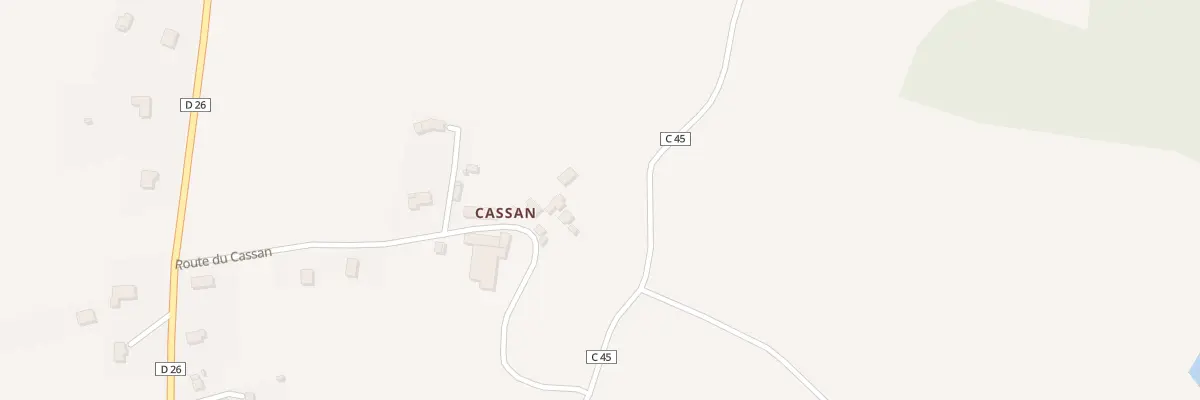 Plan du 5221 Cassan à Privezac