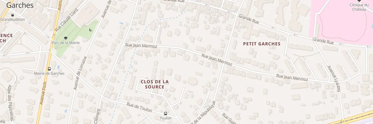 Plan du 75 Rue Jean Mermoz à Garches