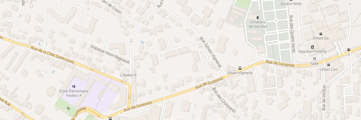 Plan du 3B Rue Sylvain Vigneras à Garches