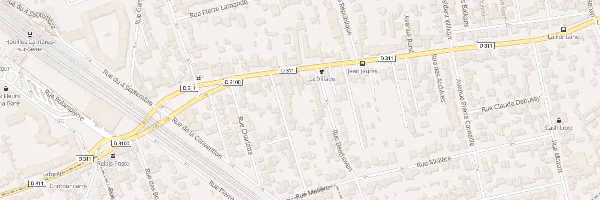 Plan du 28 Bd Jean Jaurès à Houilles