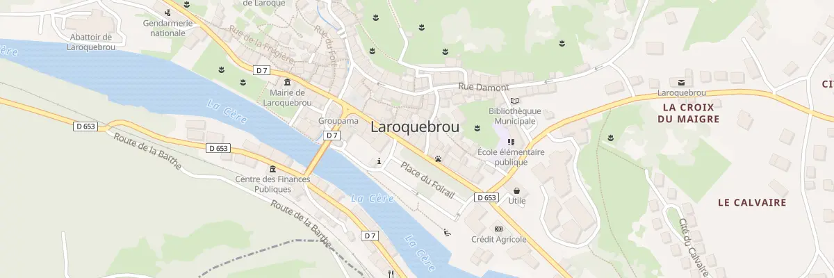 Plan du 5198 Av des Platanes à Laroquebrou