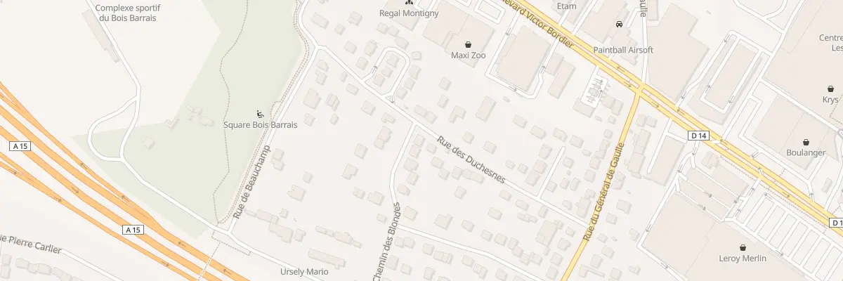Plan du 25 Rue des Duchesnes à Montigny-lès-Cormeilles
