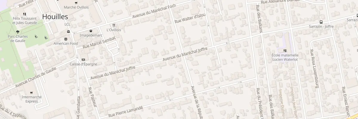 Plan du 30 Av de la République à Houilles