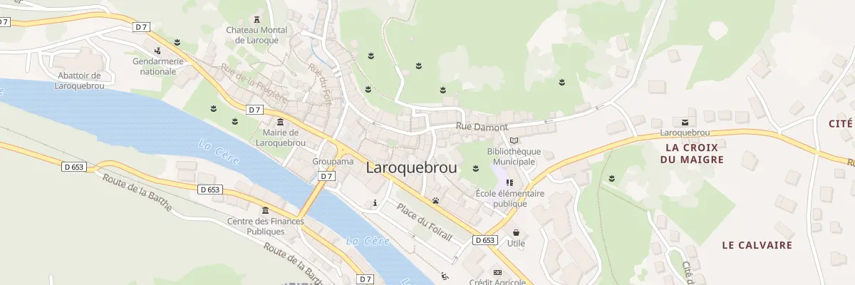 Plan du 5175 Rue Damont à Laroquebrou
