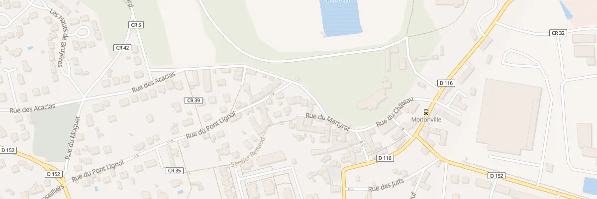 Plan du 6 Rue du Martyrat à Bruyères-le-Châtel