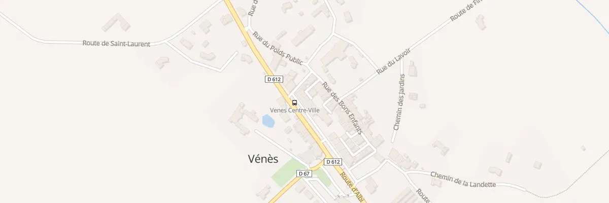 Plan du 3 Pl des Mûriers à Vénès