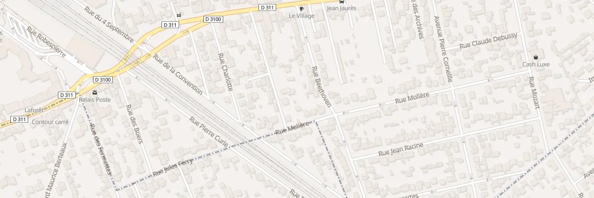 Plan du 13 Rue Molière à Houilles