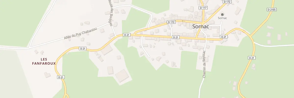 Plan du 1 Che des Barrieres à Sornac