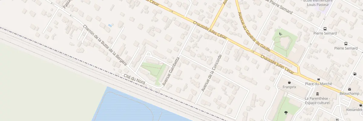 Plan du 21 Av de la République à Beauchamp