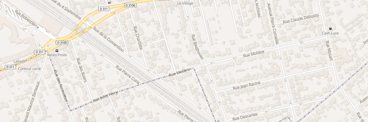 Plan du 11 Rue Molière à Houilles