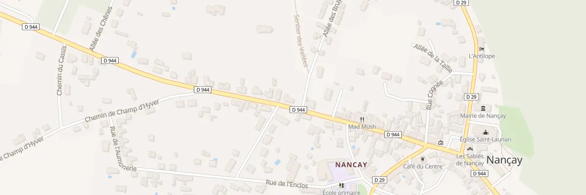 Plan du 52 Rue de Salbris à Nançay