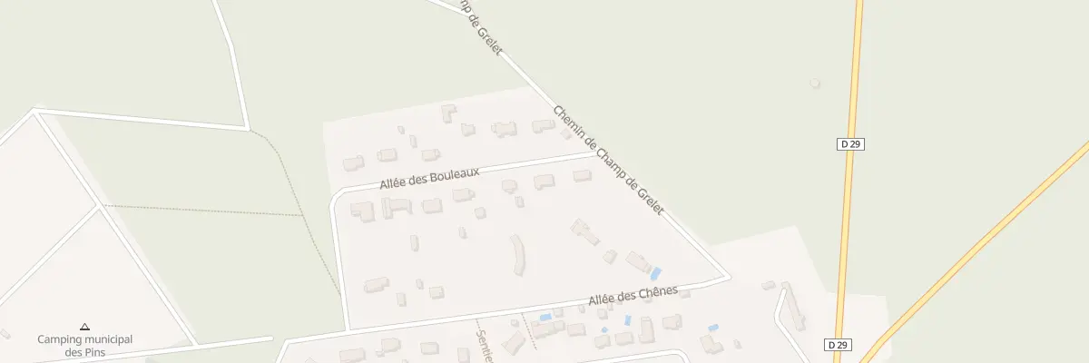 Plan du 12 All des Bouleaux à Nançay