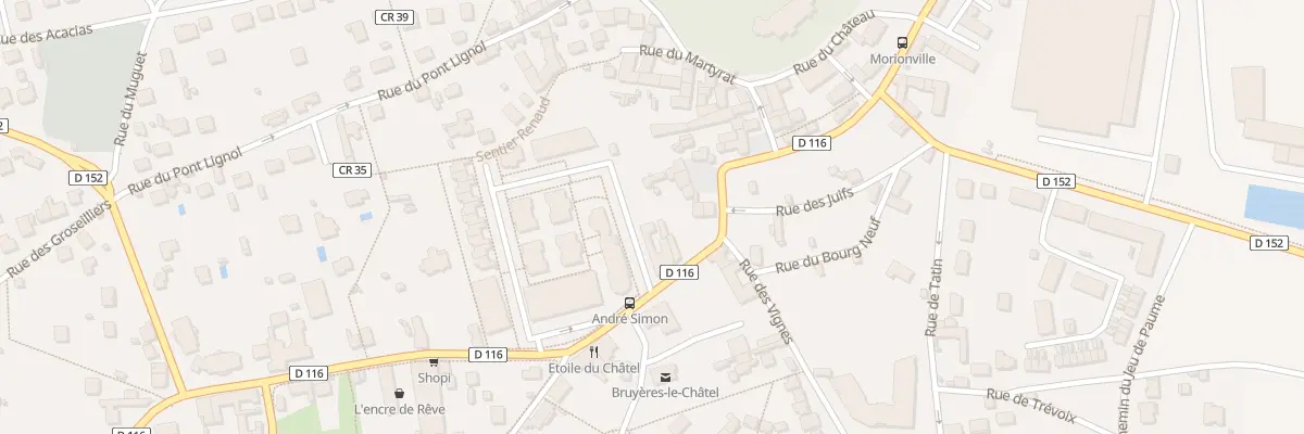 Plan du 30 Rue de la Libération à Bruyères-le-Châtel