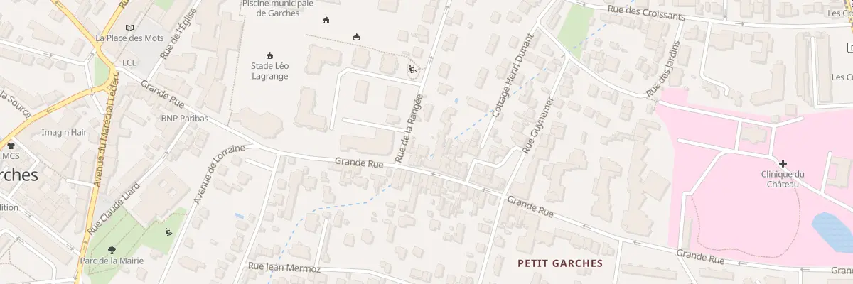 Plan du 64 Grande Rue à Garches