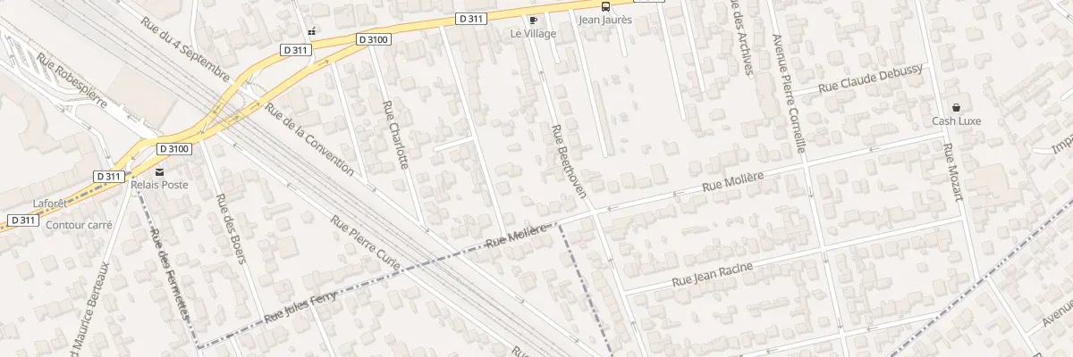 Plan du 17 Rue Molière à Houilles