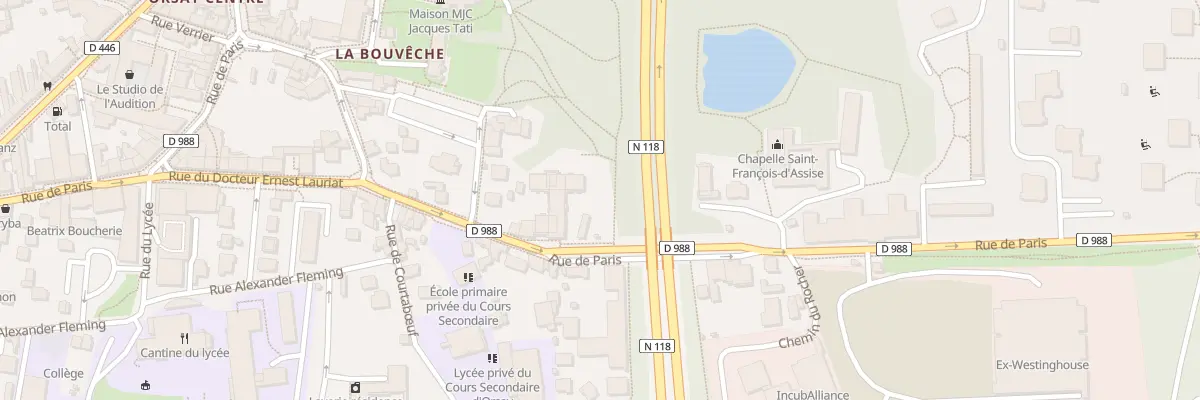 Plan du 91T Rue de Paris à Orsay