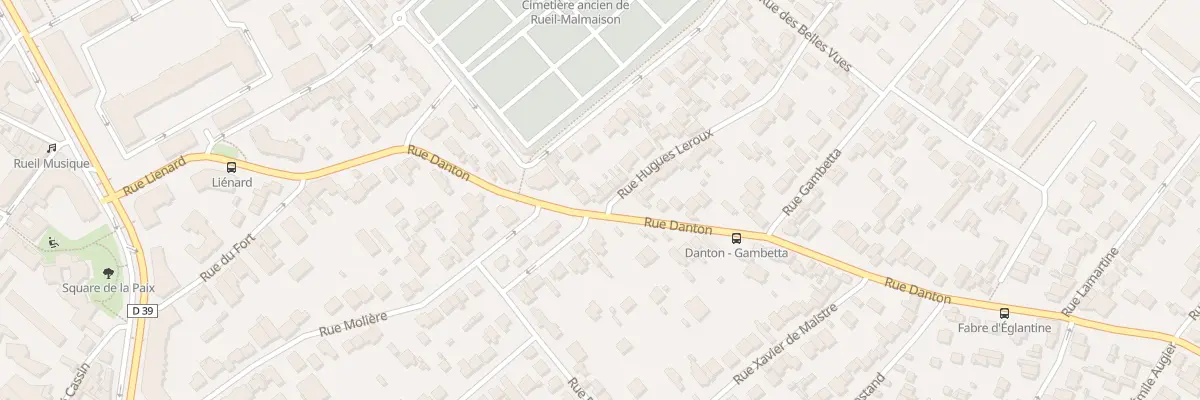 Plan du 1 Rue Hugues Leroux à Rueil-Malmaison