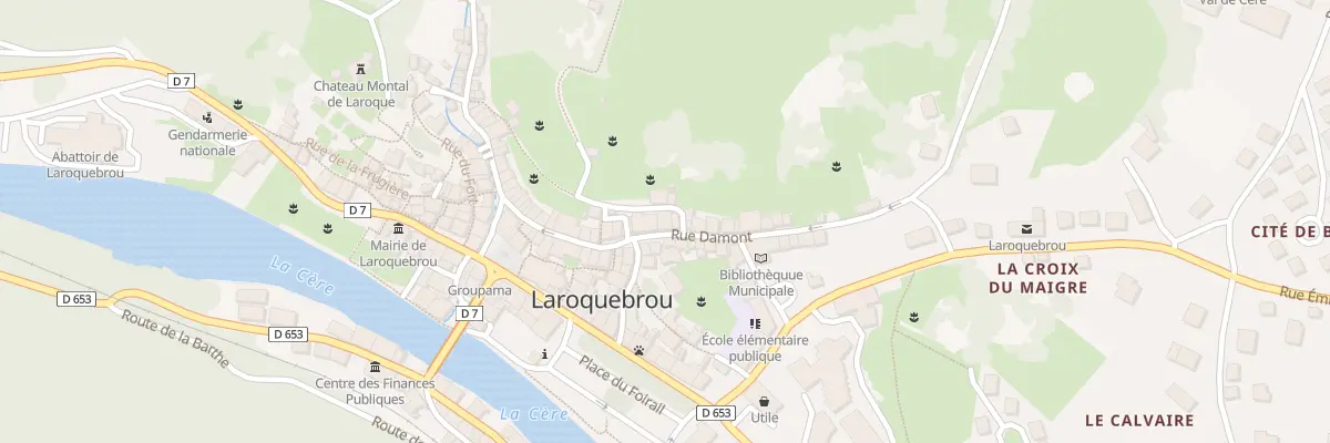 Plan du 5138 Rue Damont à Laroquebrou