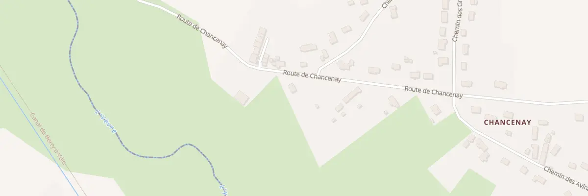 Plan du 21 Rte de Chancenay à Allouis