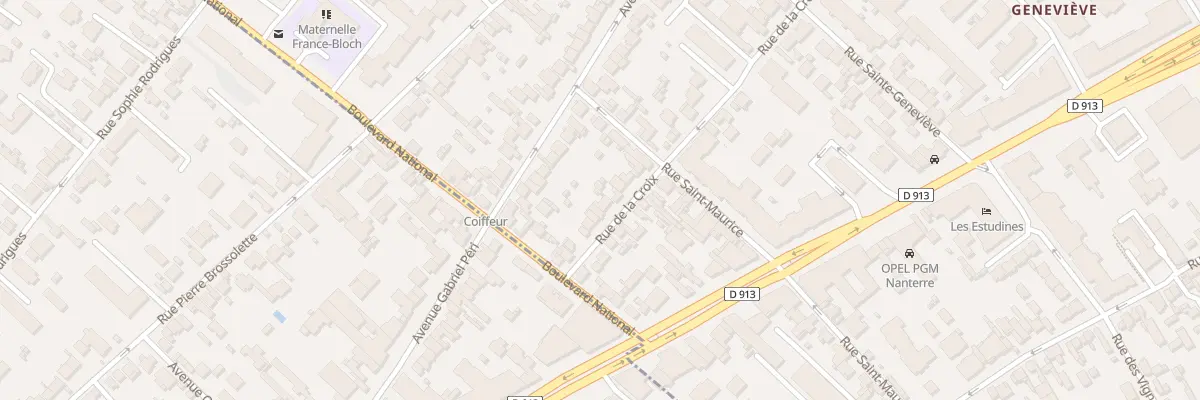 Plan du 70 Rue de la Croix à Nanterre