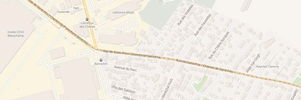 Plan du 1 Rue des Violettes à Taverny