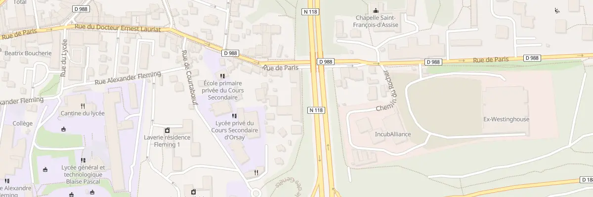 Plan du 72 Rue de Paris à Orsay