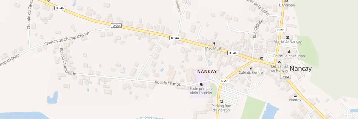 Plan du 23 Rue de Salbris à Nançay
